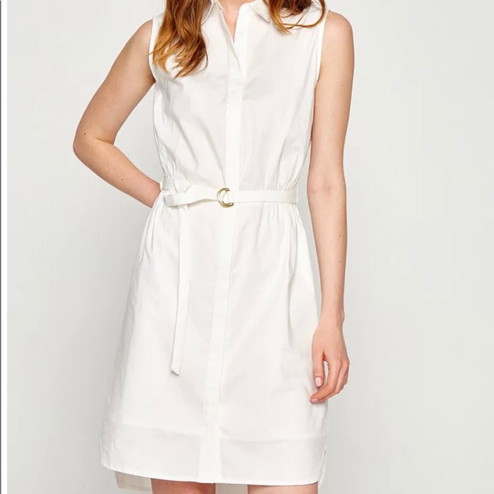 NWT Koton White Collared Dress